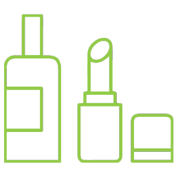 Profumi, rossetti, creme, salviettine